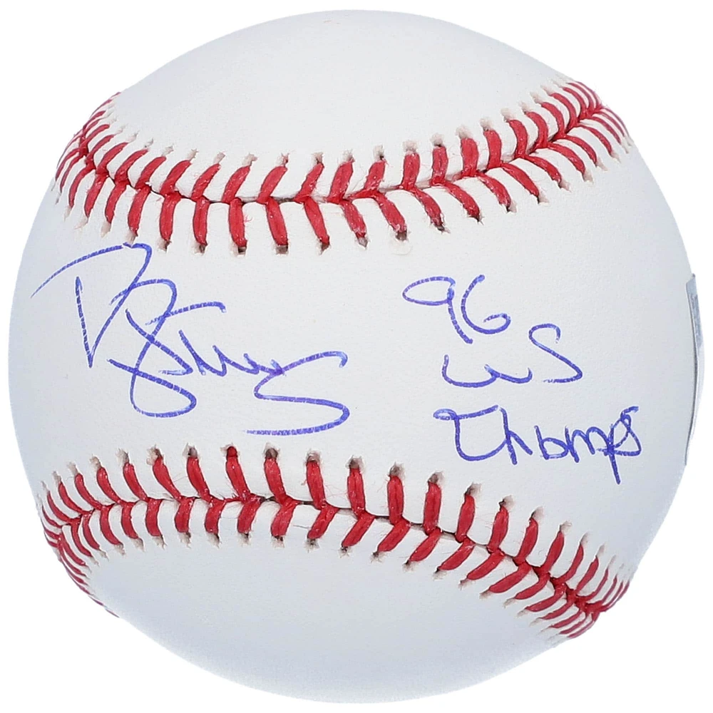 Darryl Strawberry New York Yankees Autographed Baseball with "96 WS Champs" Inscription