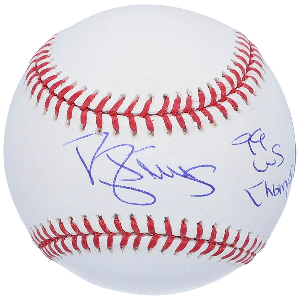 Darryl Strawberry New York Yankees Autographed Baseball with "99 WS Champs" Inscription