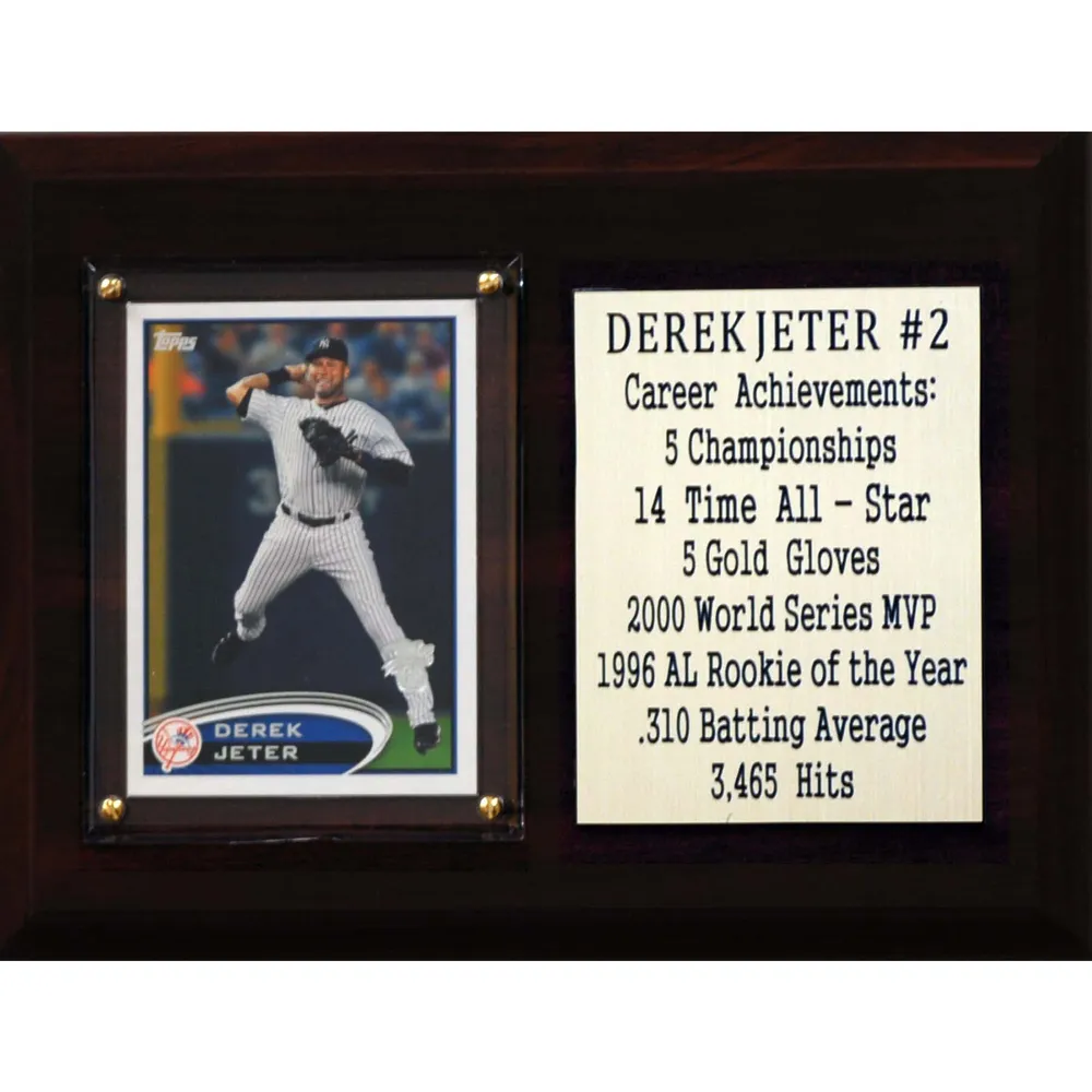 Lids Derek Jeter New York Yankees 6'' x 8'' Plaque