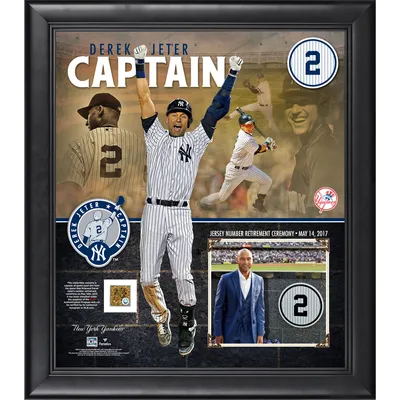 Derek Jeter Impact Jersey Framed Photo