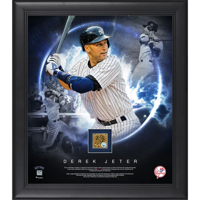 Lids Derek Jeter New York Yankees Fanatics Authentic Framed 5-Photo Collage  With a Capsule of Game-Used Dirt