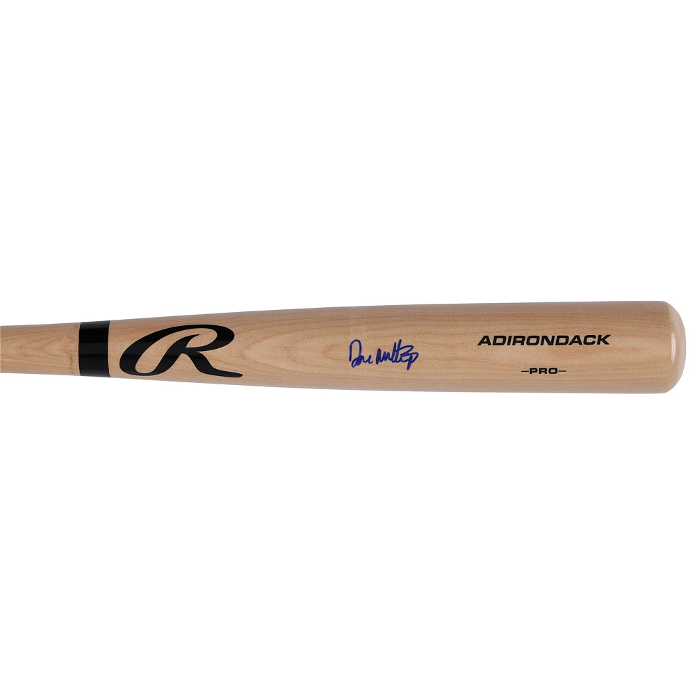 Batte de baseball professionnelle Rawlings blonde autographiée par Don Mattingly des Yankees de New York