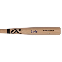 Batte de baseball professionnelle Rawlings blonde autographiée par Don Mattingly des Yankees de New York