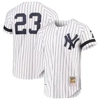 Youth New York Yankees Derek Jeter Mitchell & Ness White Sublimated Player  T-Shirt