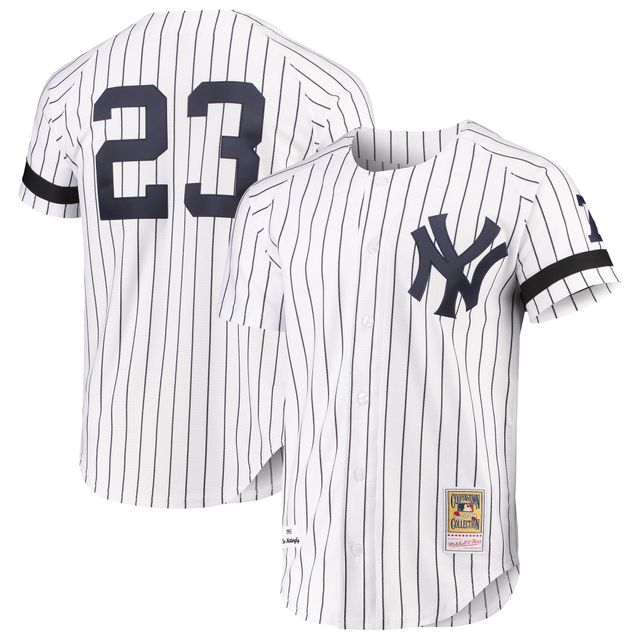 Don Mattingly New York Yankees Mitchell & Ness Cooperstown Collection Maillot authentique - Blanc