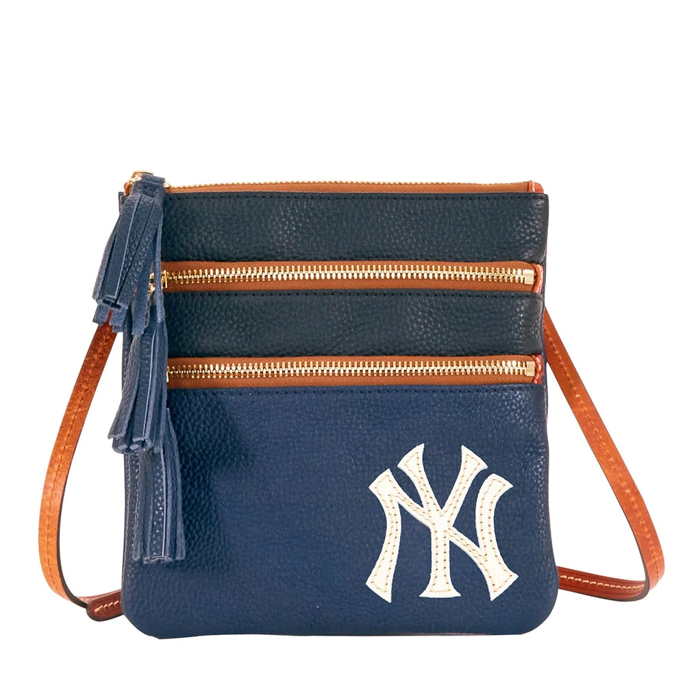 Dooney & Bourke New York Yankees Infield Sac à bandoulière à triple fermeture éclair