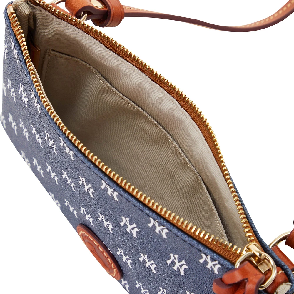 Dooney & Bourke New York Yankees Sac à main à bandoulière avec fermeture éclair sur le dessus