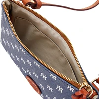 Dooney & Bourke New York Yankees Sac à main à bandoulière avec fermeture éclair sur le dessus