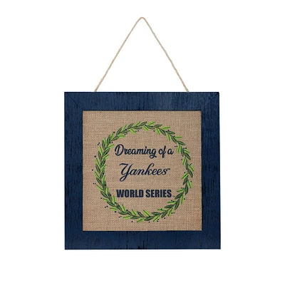 FOCO New York Yankees 12'' Double-Sided Burlap Sign