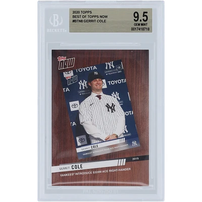 Gerrit Cole New York Yankees 2020 Topps Now Best of Topps Now #BTN-8 BGS Authenticated 9.5 Card