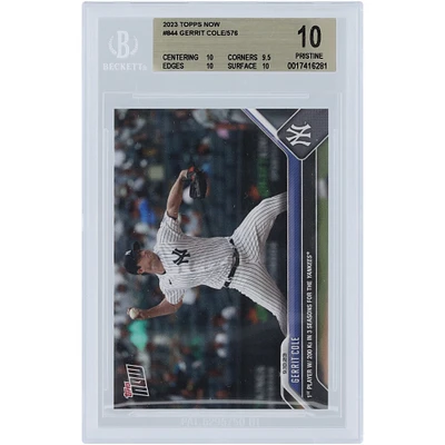 Gerrit Cole New York Yankees 2023 Topps Now 1st Player with 200K in 3 Seasons for the Yankees #844 BGS Authenticated 10 Card - 10,9.5,10,10 Subgrades