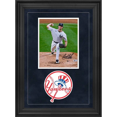 Photographie encadrée de luxe autographiée par Gerrit Cole des Yankees de New York, 8" x 10"