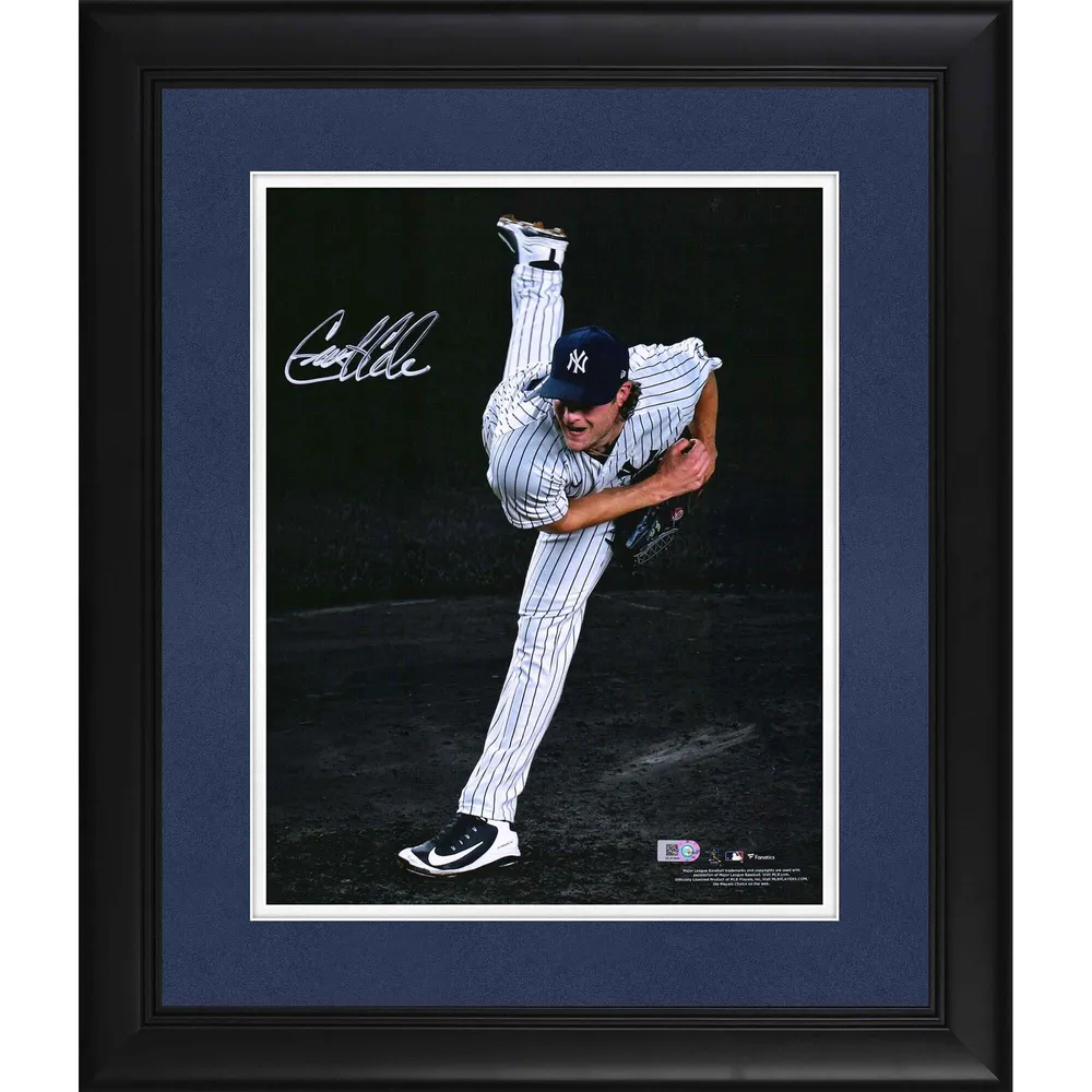 Gerrit Cole Autographed New York Yankees Framed Jersey