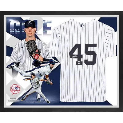 Lids Gerrit Cole New York Yankees Fanatics Authentic Autographed Framed  Nike White Authentic Jersey Collage