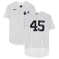 Maillot Nike authentique autographié par Gerrit Cole des Yankees de New York avec l'inscription « Go Yankees »