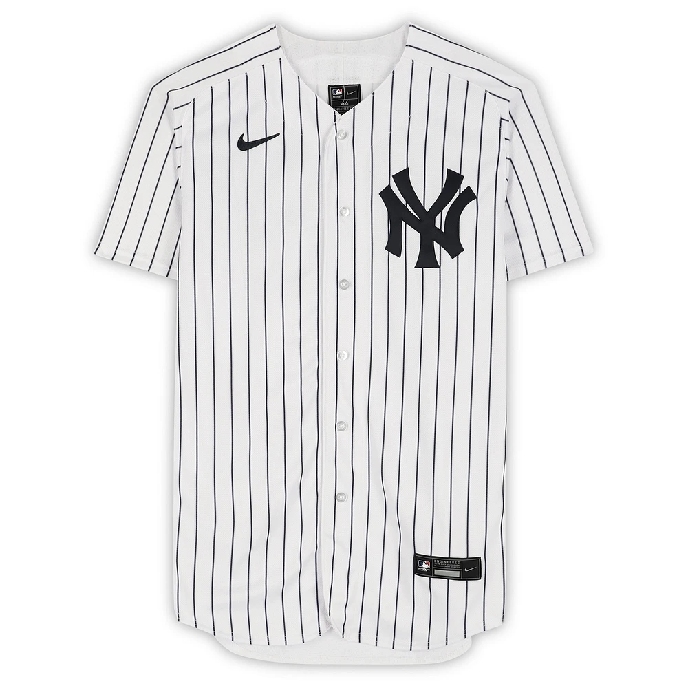 Maillot Nike authentique autographié par Gerrit Cole des Yankees de New York avec l'inscription « Go Yankees »