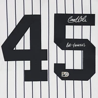 Maillot Nike authentique autographié par Gerrit Cole des Yankees de New York avec l'inscription « Go Yankees »