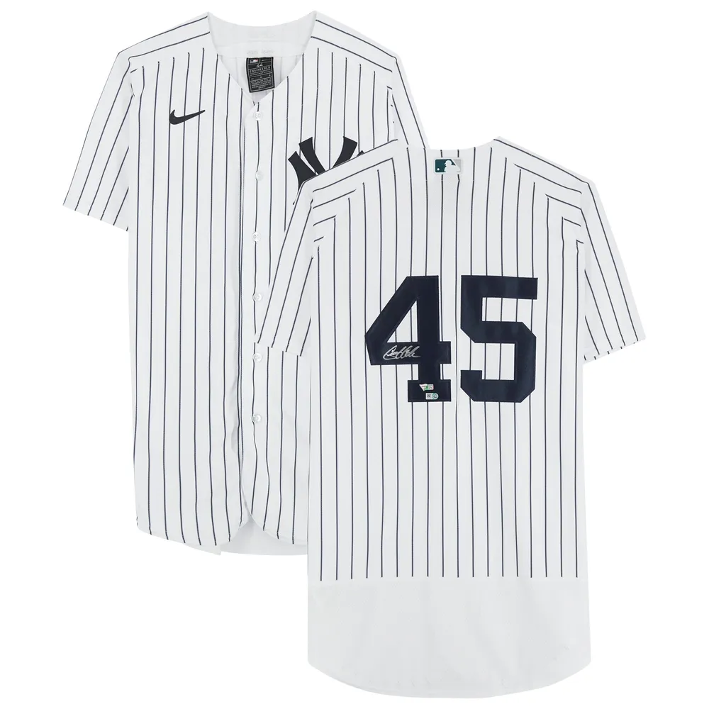 Lids Gerrit Cole New York Yankees Fanatics Authentic Autographed White Nike  Authentic Jersey