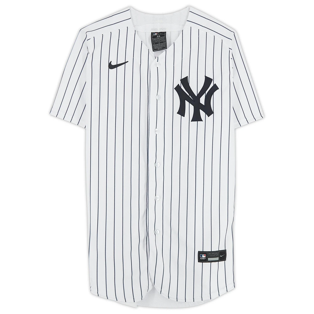 Maillot Nike blanc authentique autographié par Gerrit Cole des Yankees de New York