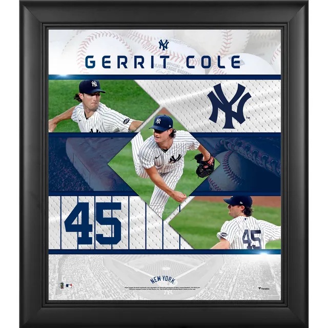 Gerrit Cole Autographed New York Yankees Framed Jersey