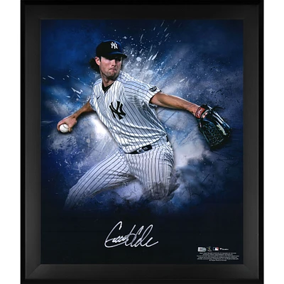 Photographie encadrée autographiée de Gerrit Cole des Yankees de New York, 20" x 24"