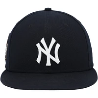 Casquette New Era bleu marine portée par Giancarlo Stanton lors du match des Yankees de New York contre les Dodgers de Los Angeles le 30 octobre 2024 - 5e match des Séries mondiales