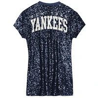 Girls Preschool  Navy New York Yankees Sequin V-Neck Dress