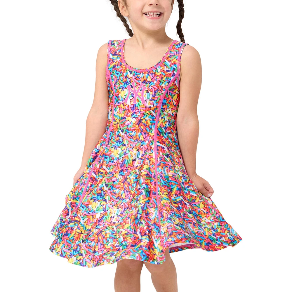 Girls Toddler Terez Pink New York Yankees Hi-Shine Skater Dress