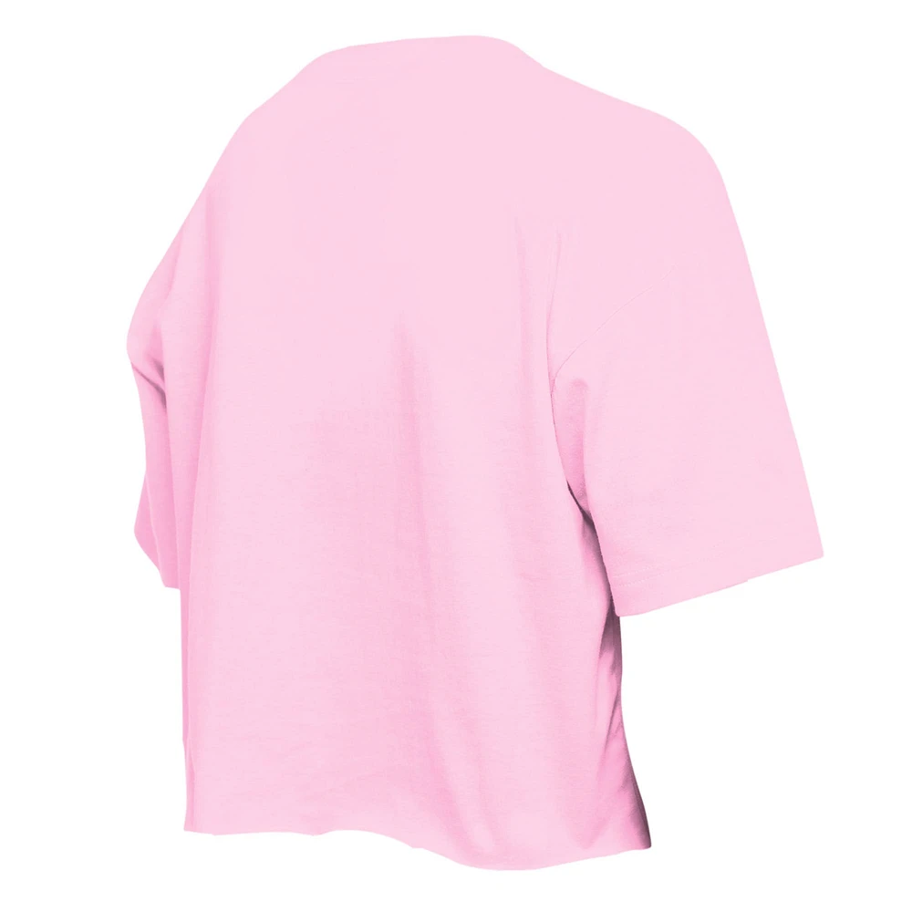 Girls Youth New Era Light Pink York Yankees Flip Sequin Team T-Shirt