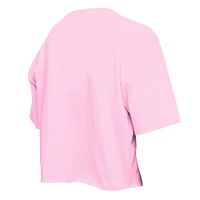 Girls Youth New Era Light Pink York Yankees Flip Sequin Team T-Shirt