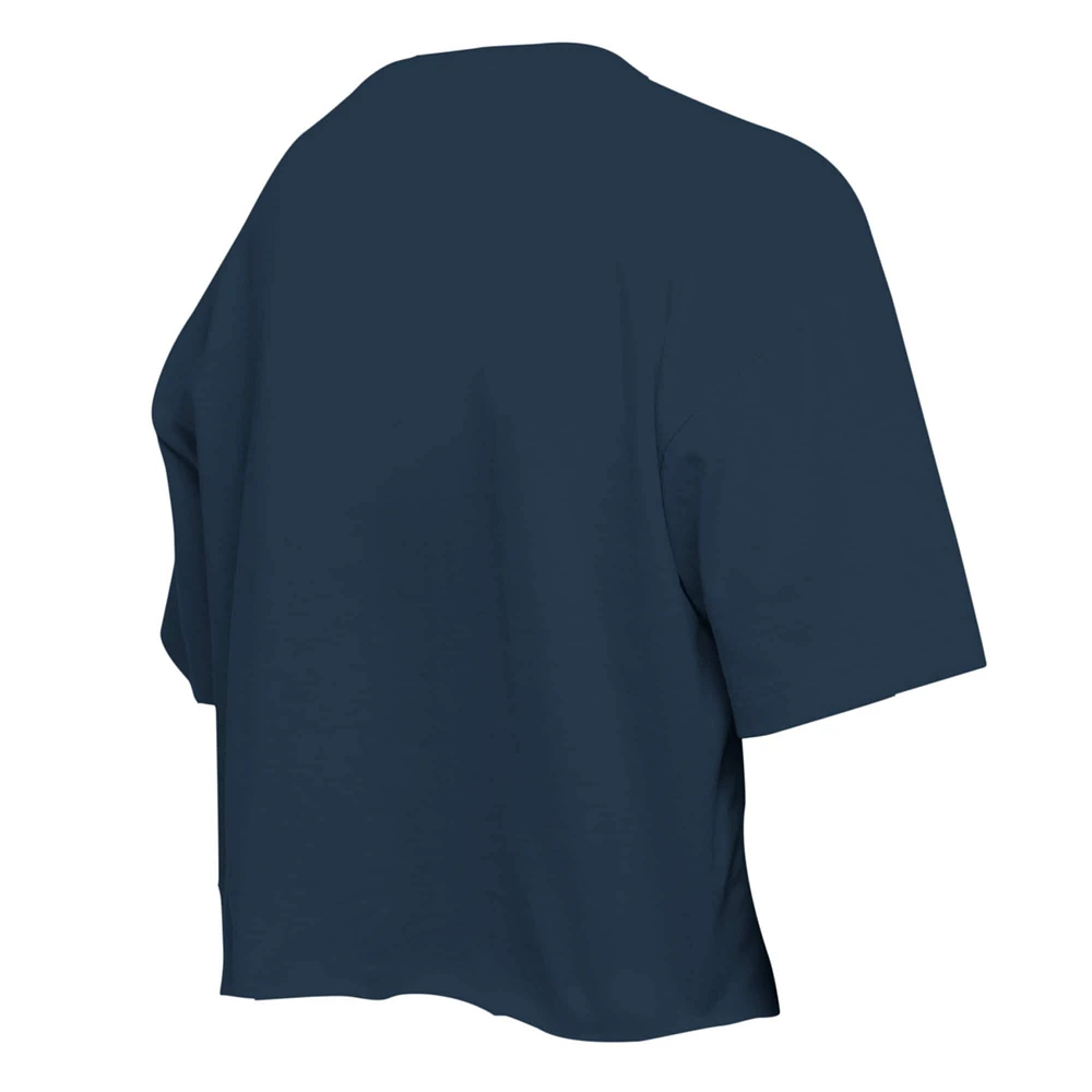 Girls Youth New Era Navy York Yankees Flip Sequin Team T-Shirt