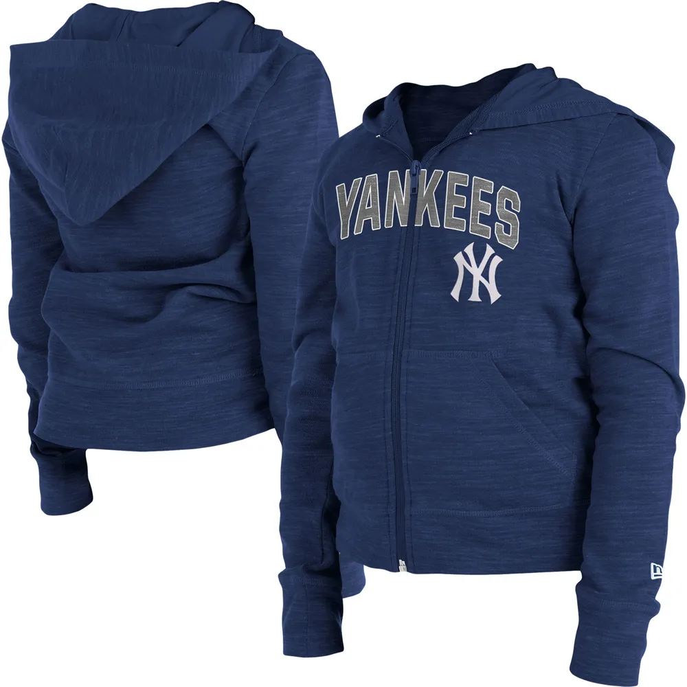 Lids New York Yankees Era Girls Youth Space Dye Full-Zip Hoodie - Navy