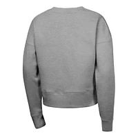 Girls Youth Nike Heather Gray New York Yankees Fleece Sweatshirt