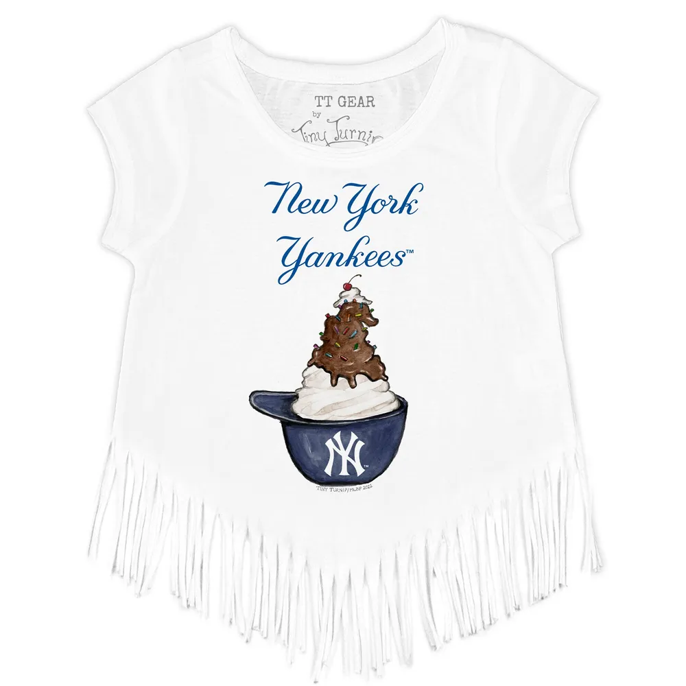 Lids New York Yankees Tiny Turnip Girls Youth Nacho Helmet Fringe