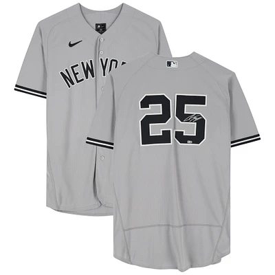 Gleyber Torres New York Yankees Autographed Gray Nike Authentic Jersey