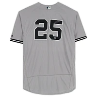 Gleyber Torres New York Yankees Autographed Topps Gray Majestic Authentic Jersey