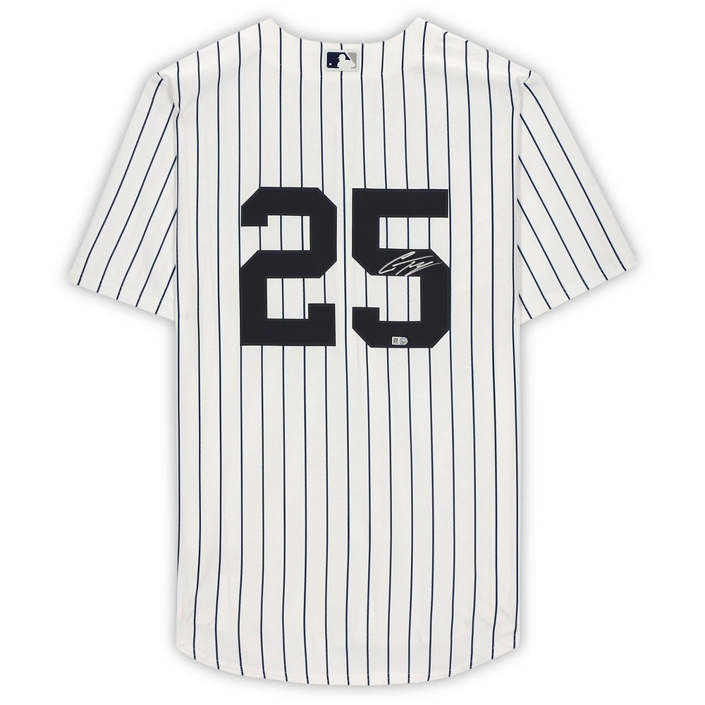 Gleyber Torres New York Yankees Autographed White Nike Replica Jersey