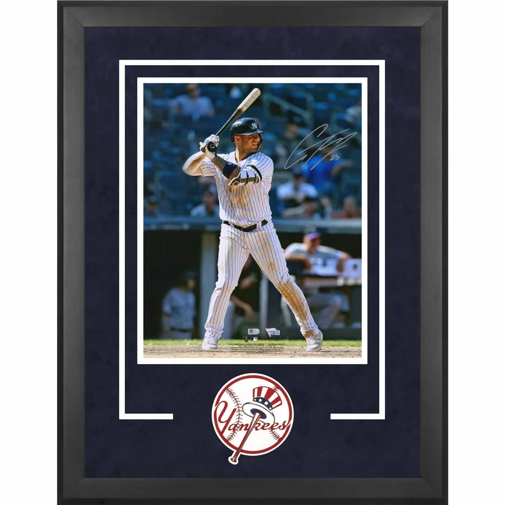 Framed Gleyber Torres New York Yankees Autographed White Nike Replica Jersey