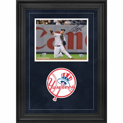Gleyber Torres New York Yankees Deluxe Framed Autographed 8" x 10" Throwing Photograph