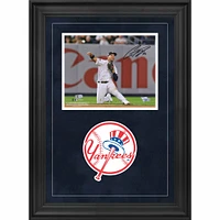 Gleyber Torres New York Yankees Deluxe Framed Autographed 8" x 10" Throwing Photograph