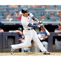 Gleyber Torres New York Yankees Unsigned Single vs. Mariners Photograph
