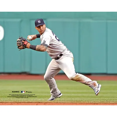 Gleyber Torres New York Yankees Unsigned Runs Off The Field Photograph