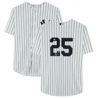 Framed Gleyber Torres New York Yankees Autographed White Nike Replica Jersey