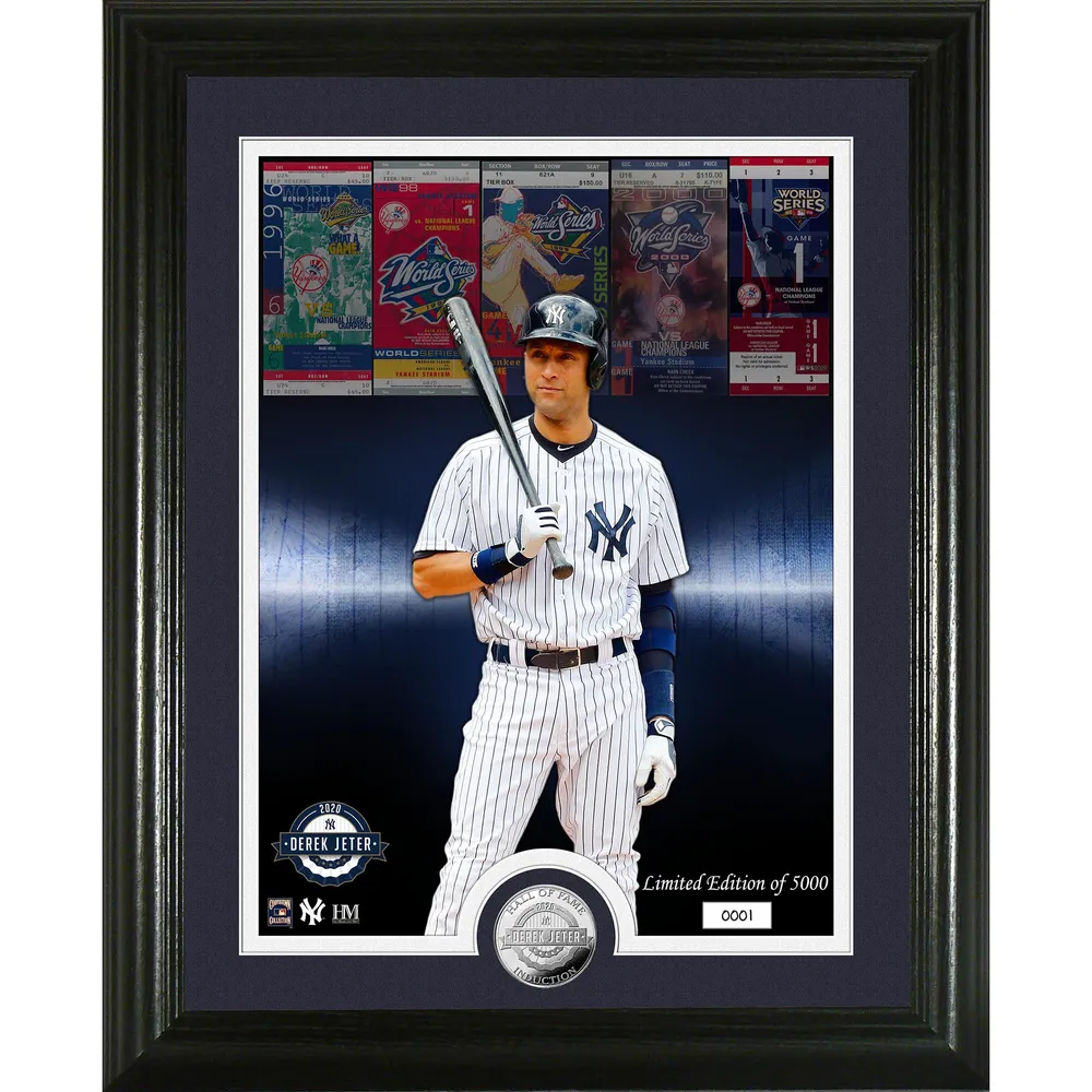 Derek Jeter 2020 Hall of Induction WS Champ Silver Coin Photo Mint