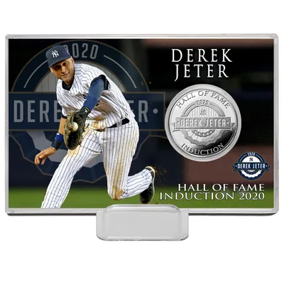 Derek Jeter New York Yankees Highland Mint 2020 Hall of Fame Induction 4'' x 6'' Silver Coin Card
