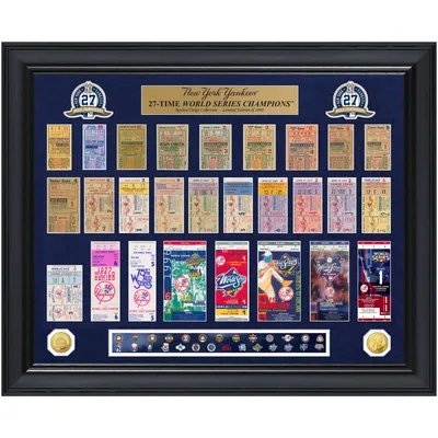 New York Yankees 27-Time World Series Champions 24'' x 34.75'' Magnetic  Framed Poster