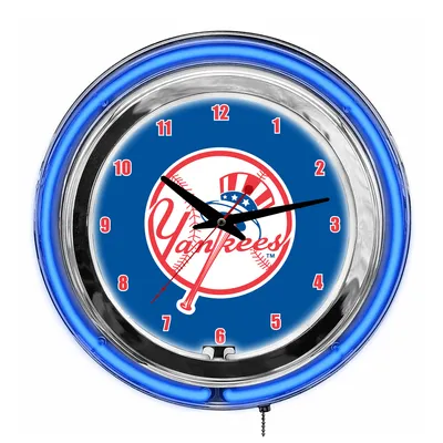 New York Yankees 18 Neon Clock