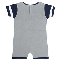 Barboteuse Fast Pitch grise New York Yankees Fanatics pour bébé