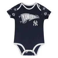 Ensemble de couvre-couches 2 pièces pour bébé bleu marine New York Yankees On Deck