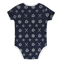 Ensemble de couvre-couches 2 pièces pour bébé bleu marine New York Yankees On Deck